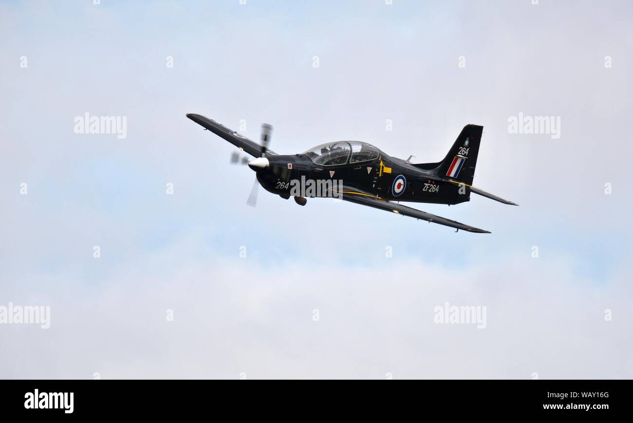 RAF T1 l'exercice de ses Tucano dernier affichage au 2019 RIAT avant qu'il ne soit retiré du service plus tard cette année se terminant plus de 30 années de service. Banque D'Images