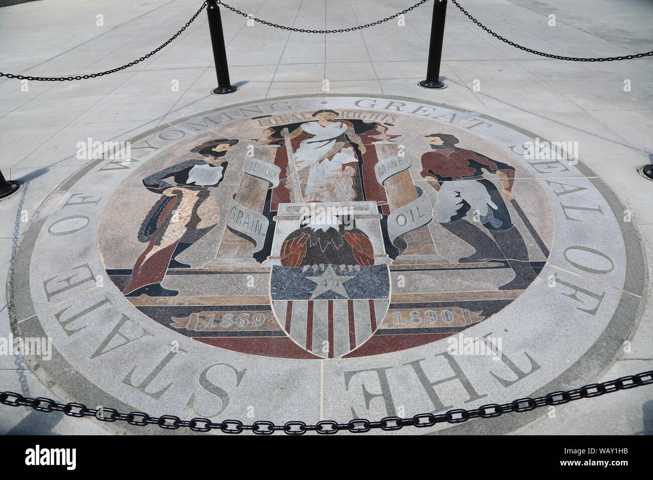 Bâtiment restauré du capitole de l'État du Wyoming, Cheyenne, Wyoming - juillet 2019 Banque D'Images