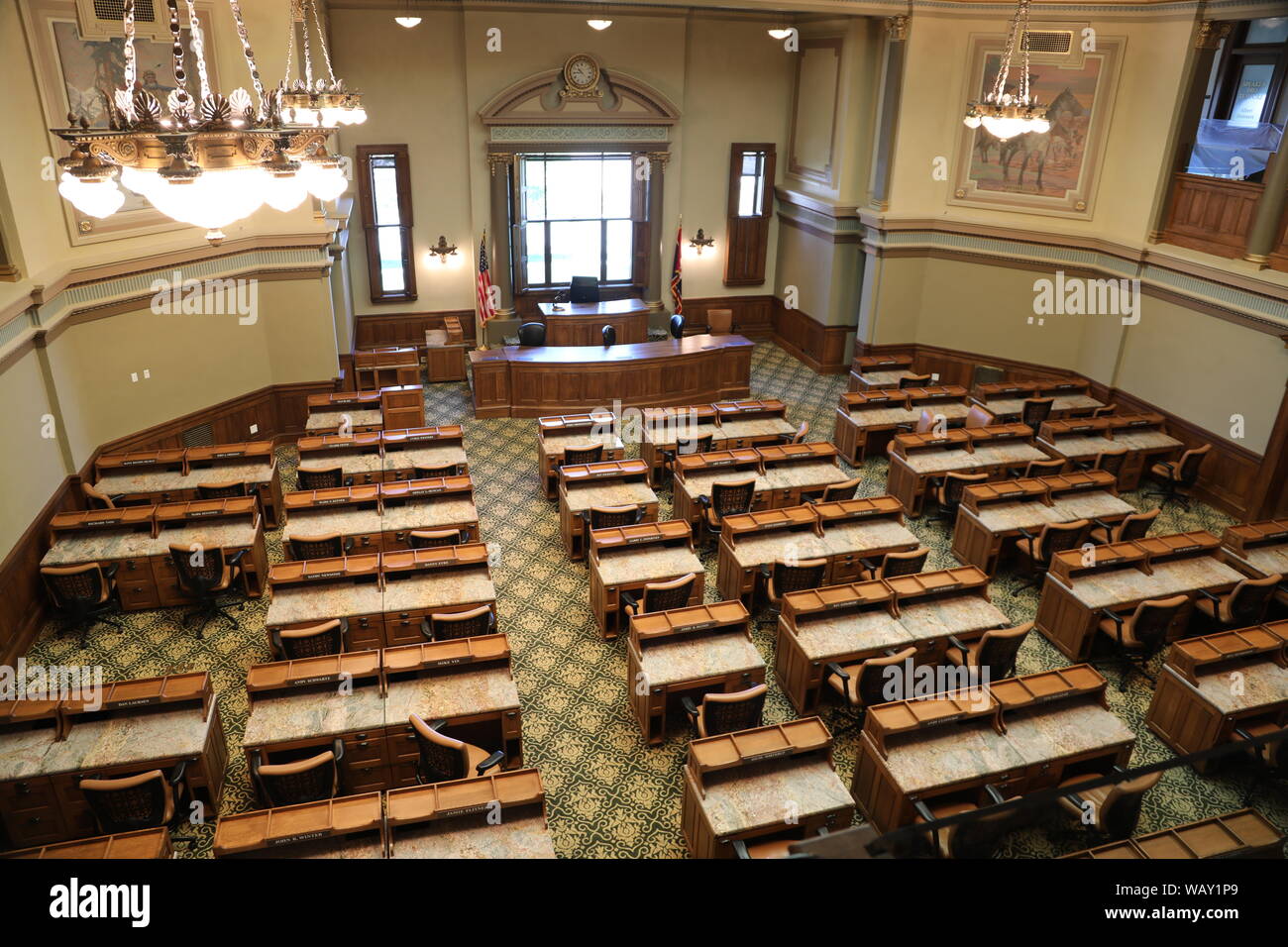 Bâtiment restauré du capitole de l'État du Wyoming, Cheyenne, Wyoming - juillet 2019 Banque D'Images