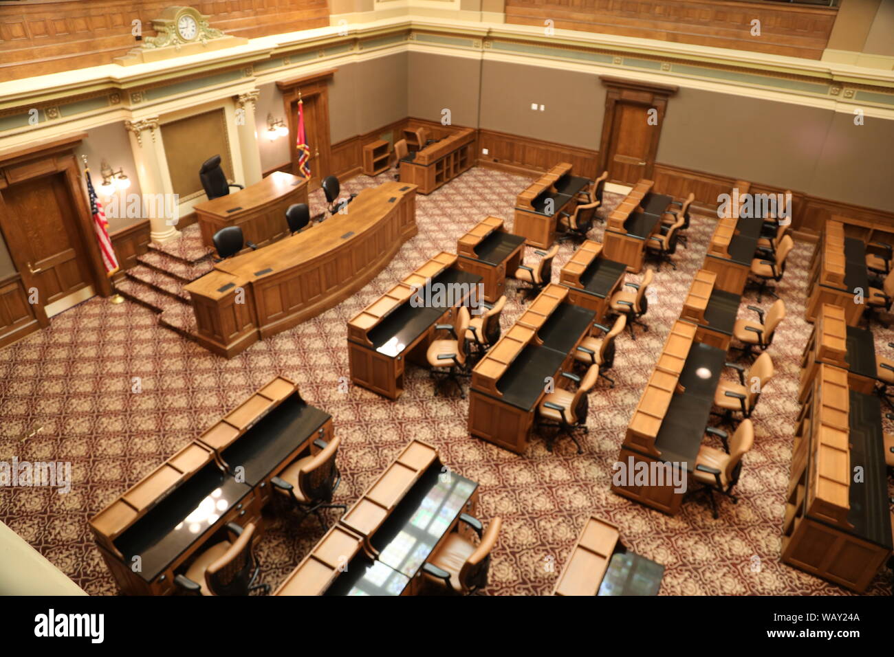 Bâtiment restauré du capitole de l'État du Wyoming, Cheyenne, Wyoming - juillet 2019 Banque D'Images