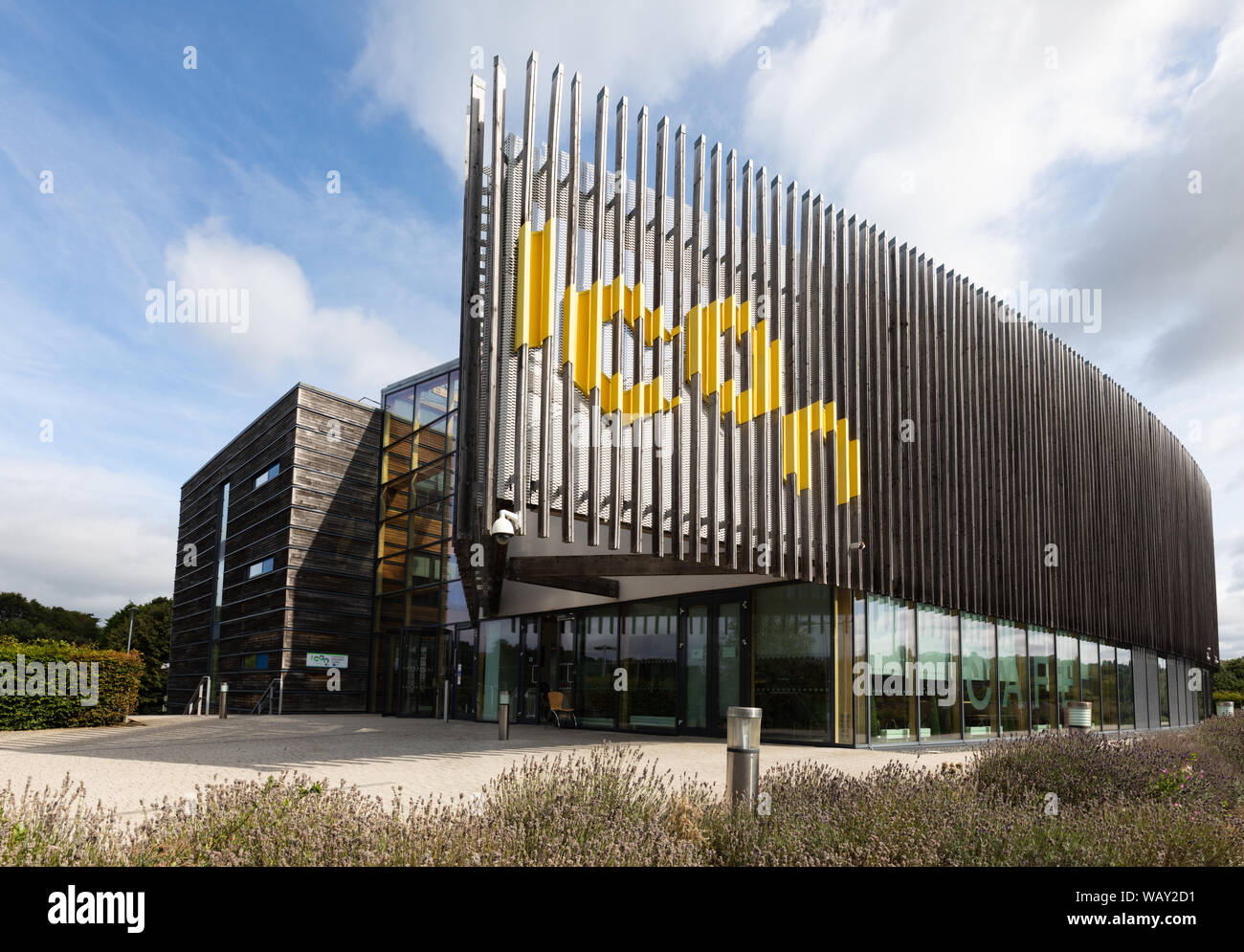Daventry, Northamptonshire, Royaume-Uni : le Icon Innovation Center est un centre d'excellence dans la construction durable. Banque D'Images