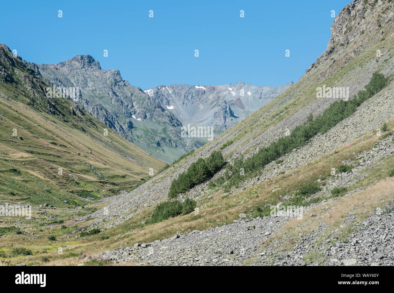 Montagnes dans la région de Candy18 Duzu NE Turquie Banque D'Images