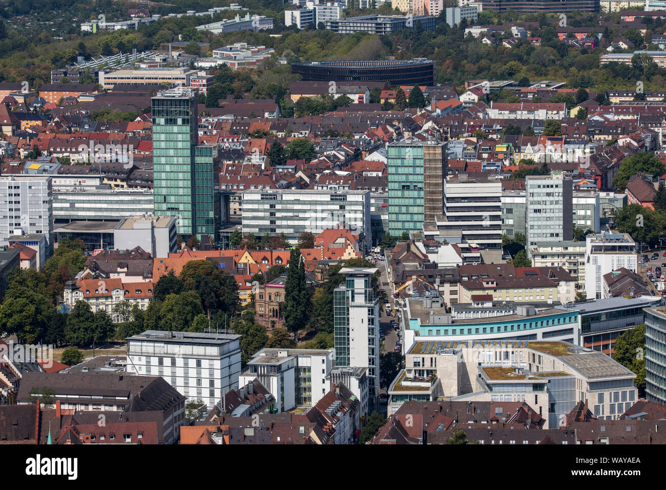 Fribourg en Brisgau, centre-ville, immeuble commercial à la gare, Banque D'Images