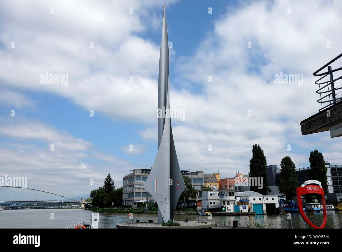Vue d'Dreilandereck, Bâle, Suisse Banque D'Images