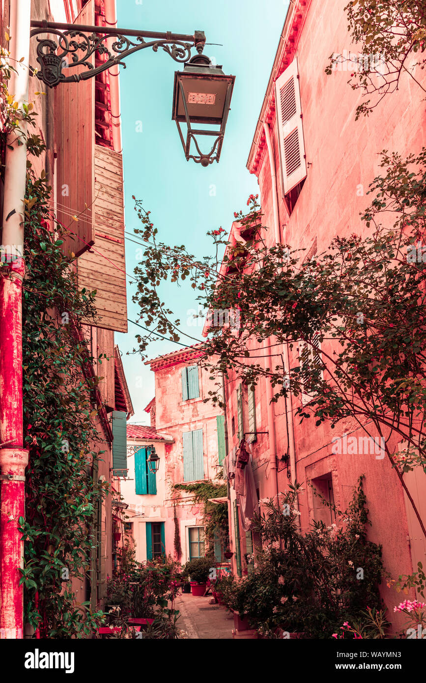Street dans le sud de la France Banque D'Images
