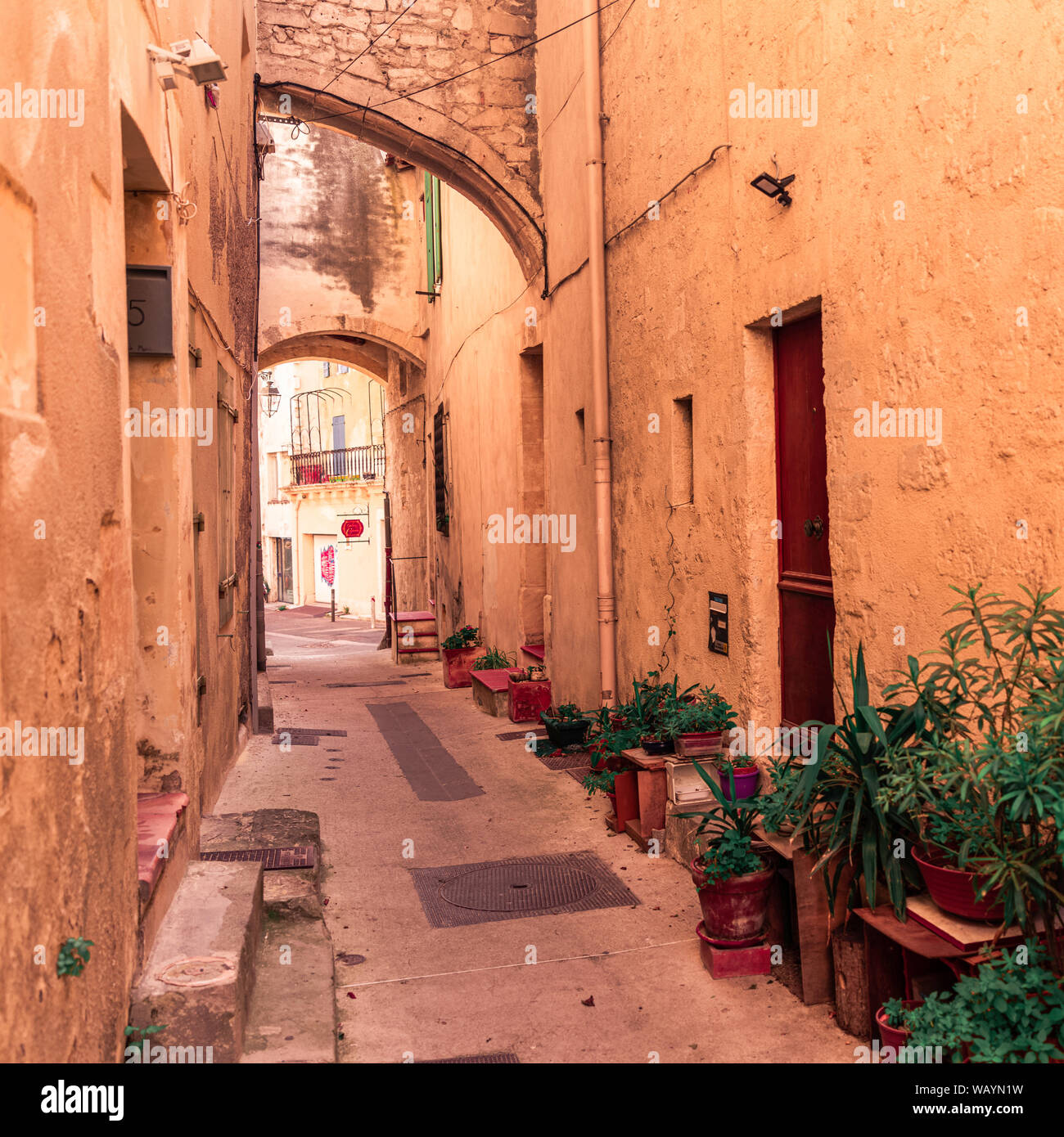 Street dans le sud de la France Banque D'Images