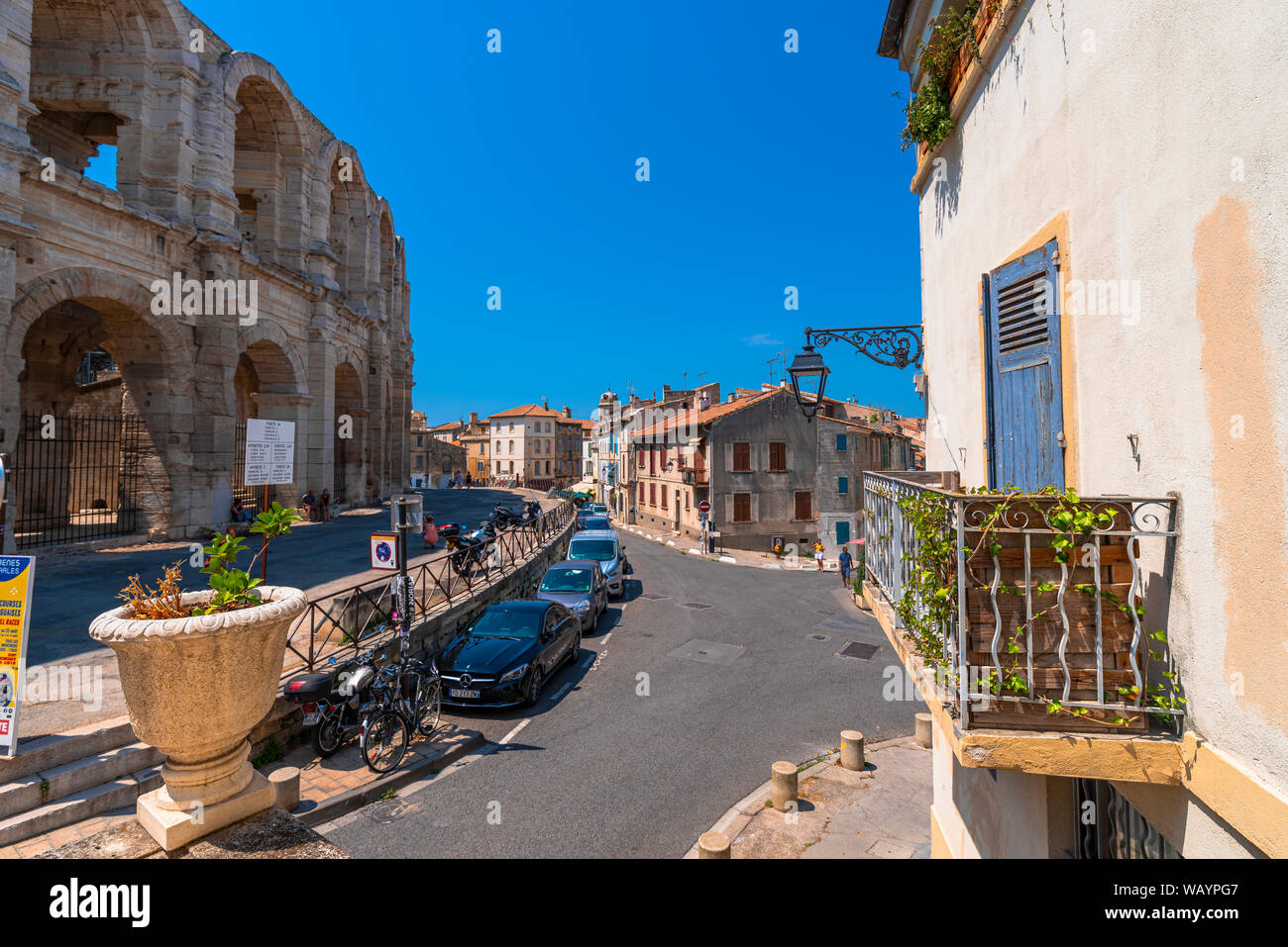 Street dans le sud de la France Banque D'Images