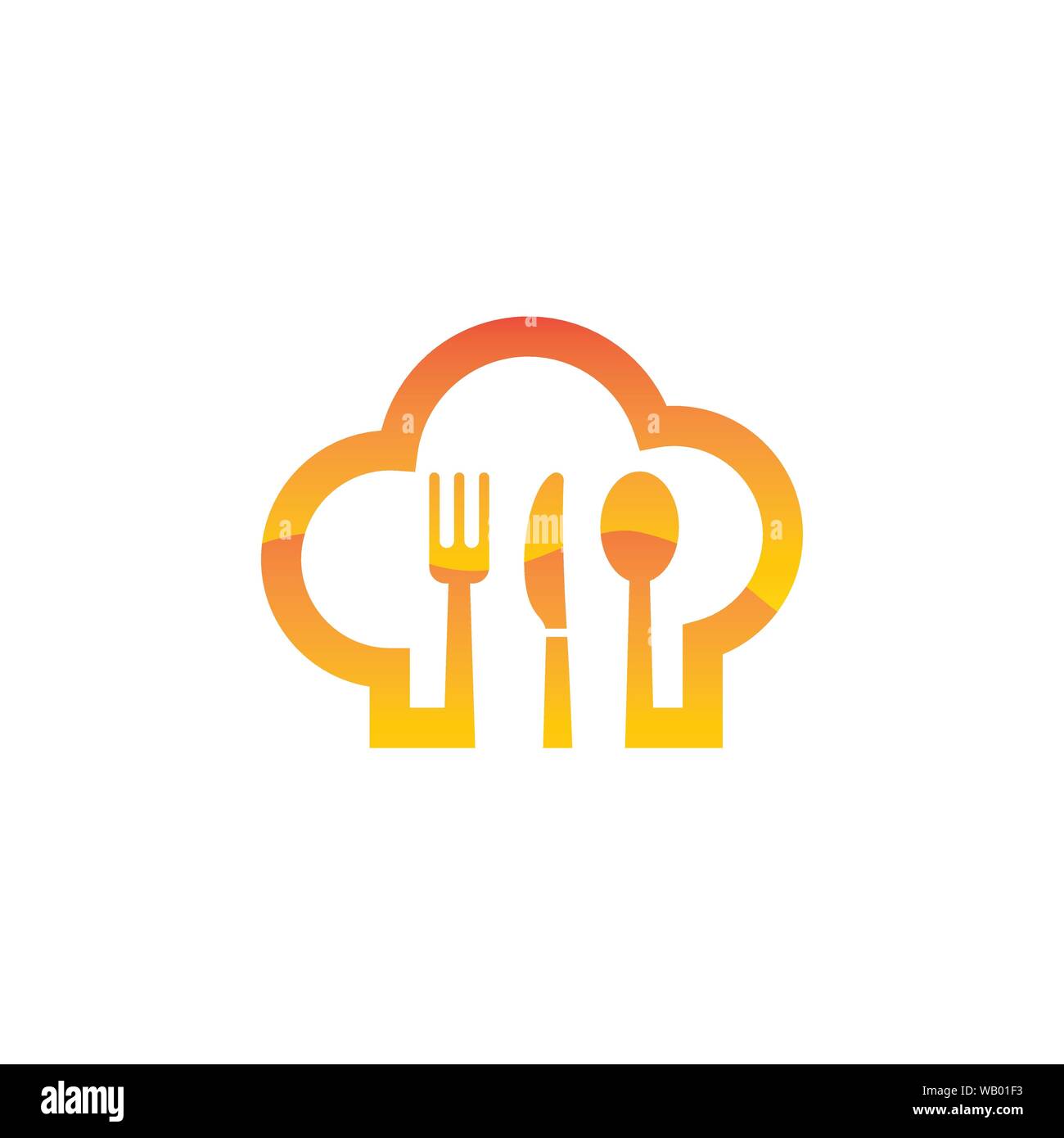 Chef hat modèle logo vector illustration Illustration de Vecteur