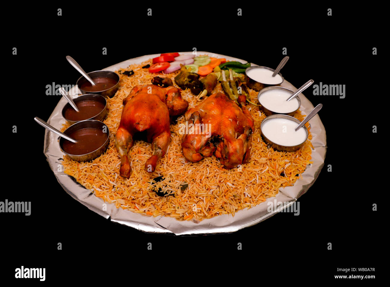 (Kuzhimanthi Kuzhi Mandi) Style Arabe de nourriture maintenant disponible au Kerala Banque D'Images
