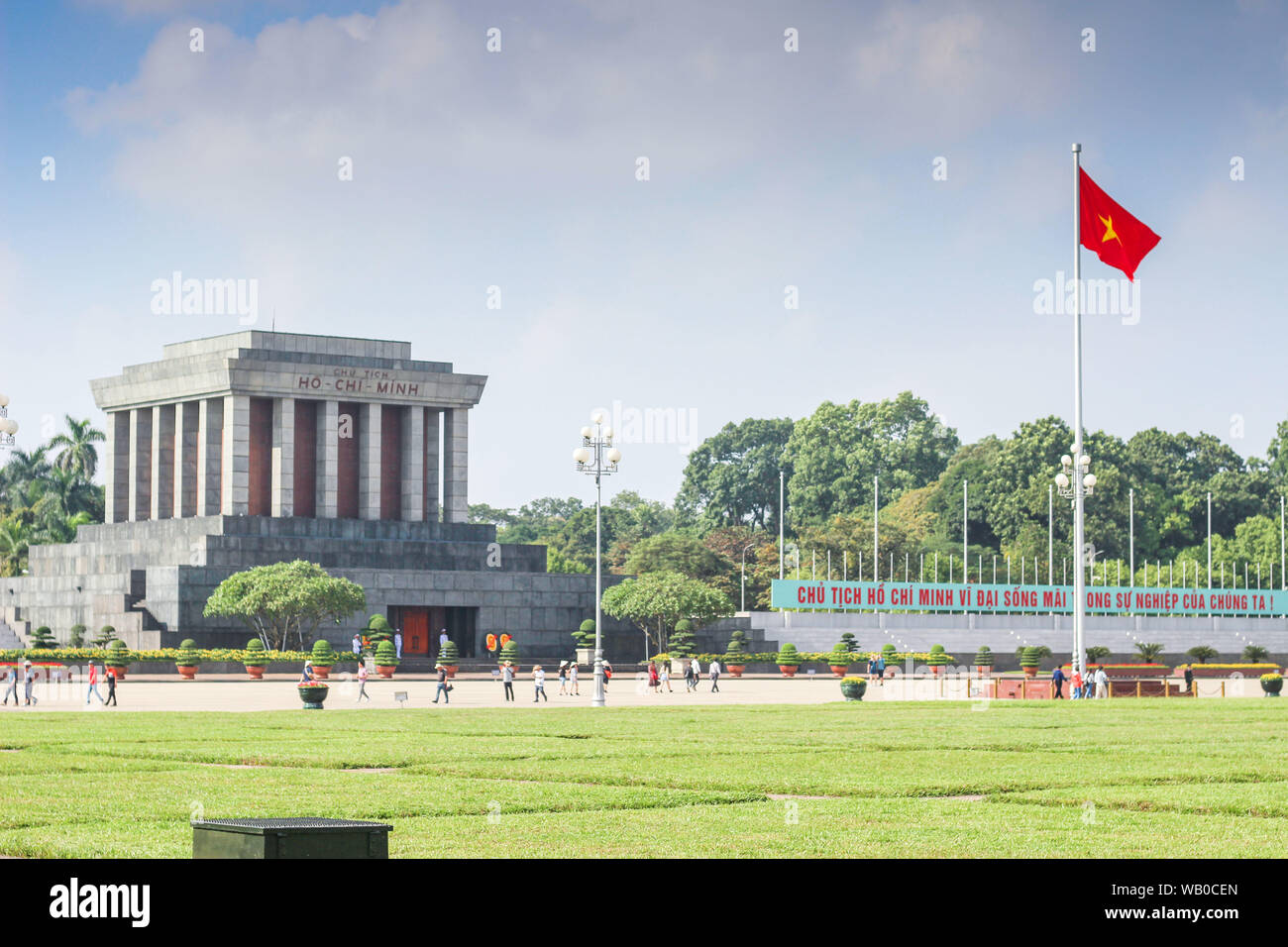 Mausolée de Ho Chi Minh à Hanoi, Vietnam Banque D'Images