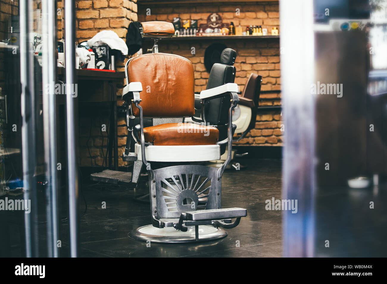 Salon de coiffure rétro Banque de photographies et d’images à haute