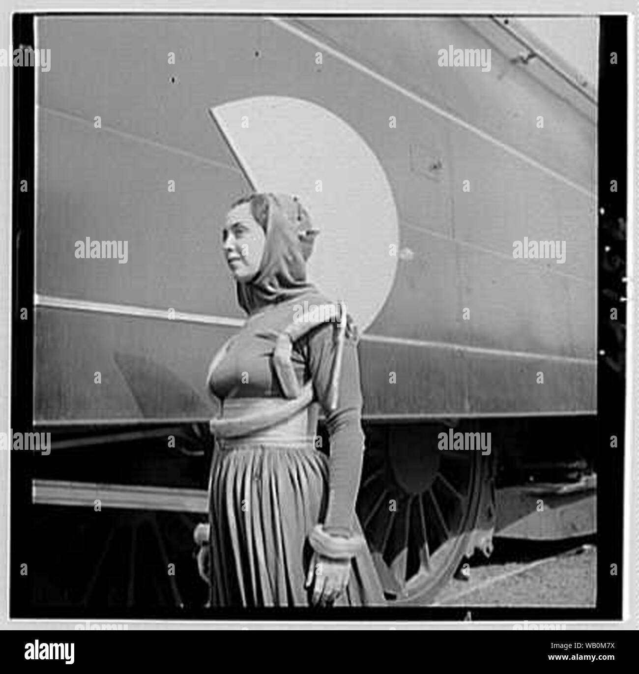Un étrange scifi costumes, dans cette photo vintage retro Banque D'Images