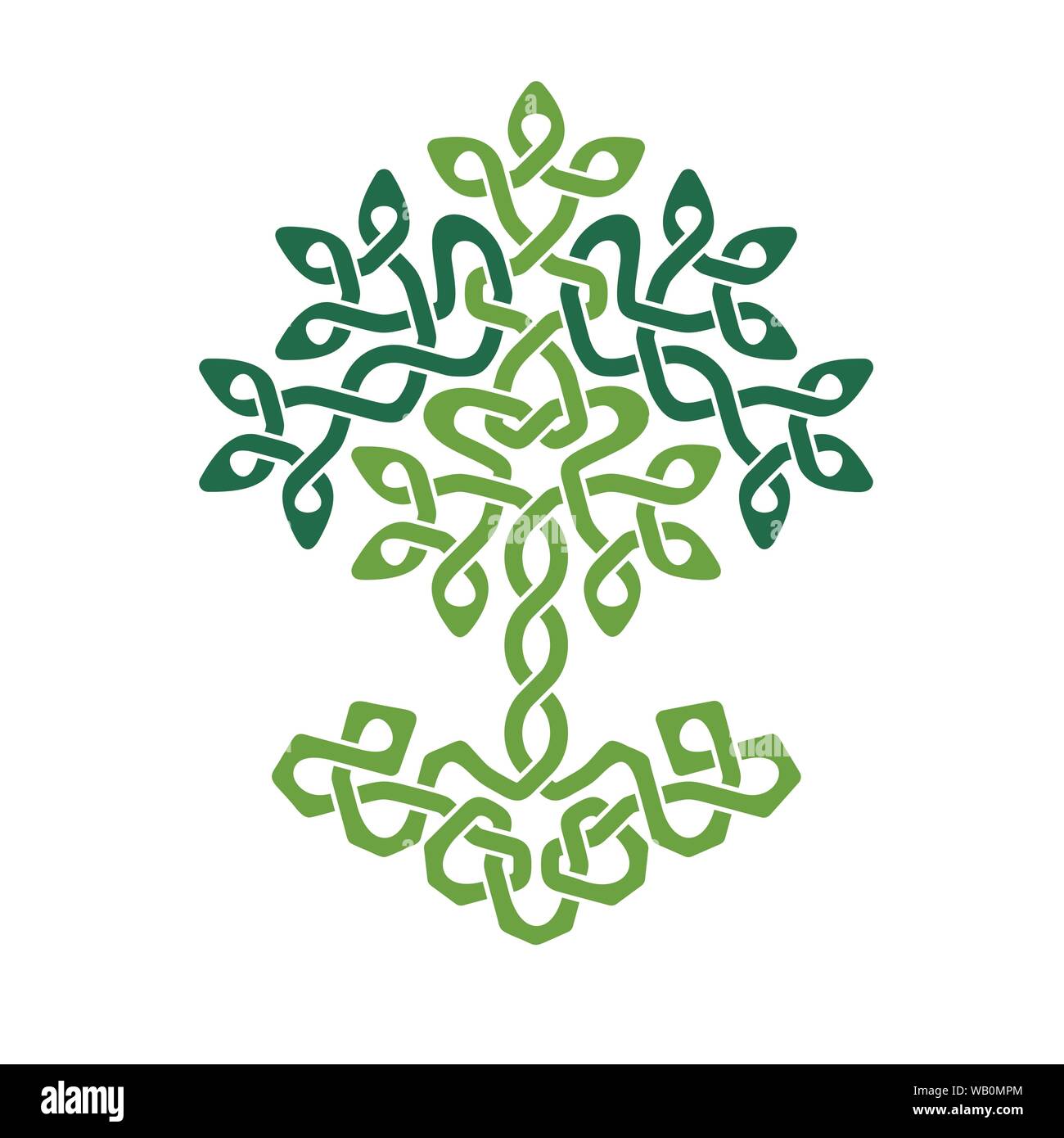 Illustration de l'arbre de vie celtique, version couleur, vector illustration Illustration de Vecteur