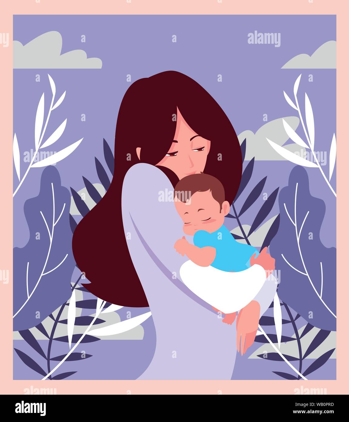 Maman Avec Son Bebe Dans Ses Bras Vector Illustration Image Vectorielle Stock Alamy Maman Avec Son Bebe Dans Ses Bras Vector Illustration Image Vectorielle Stock Alamy