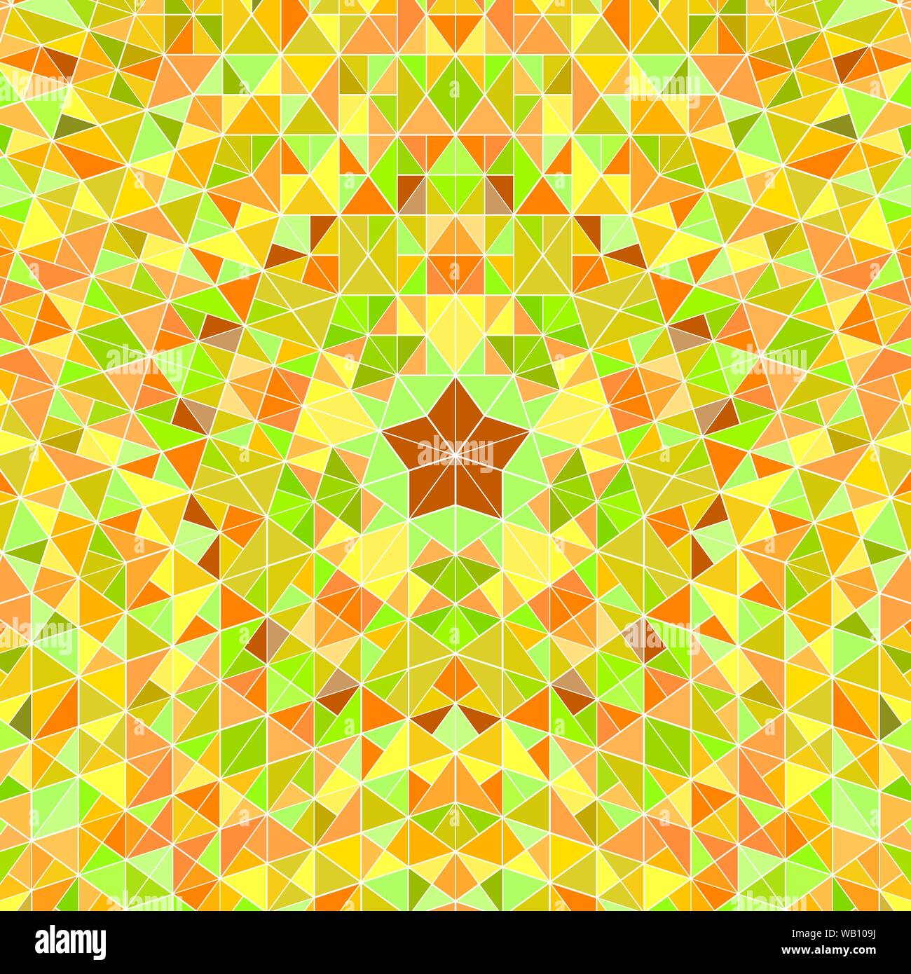 Résumé fond mosaïque triangle carreaux polygonaux - vecteur conception circulaire de couleur psychédélique Illustration de Vecteur