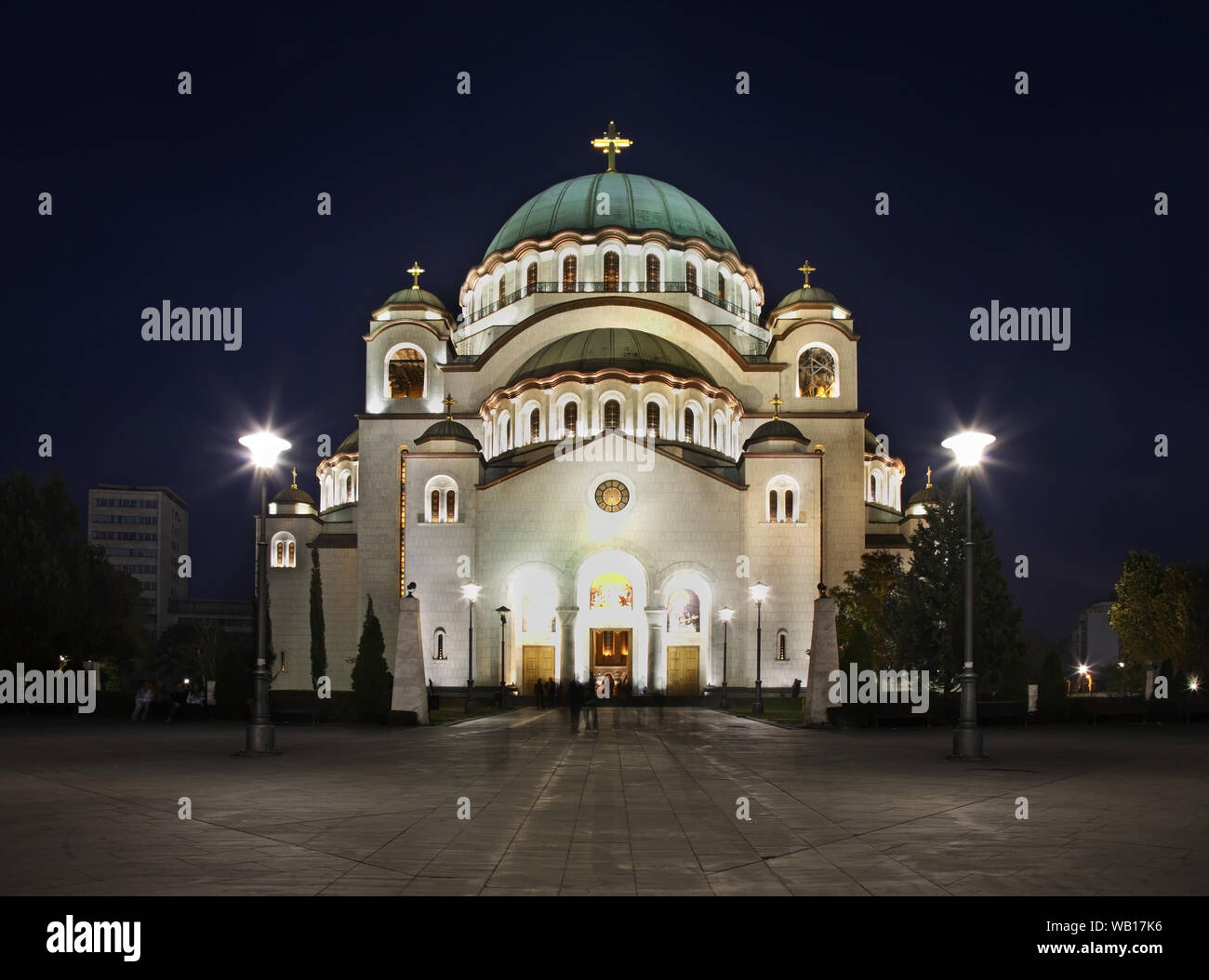 Cathédrale de Saint Sava à Belgrade. Serbie Banque D'Images