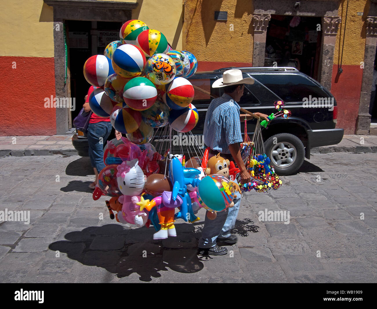 San Miguel de Allende, une ville et une municipalité située dans la région de Guanajuato au Mexique central. Le centre historique de la ville est un site du patrimoine mondial. Banque D'Images
