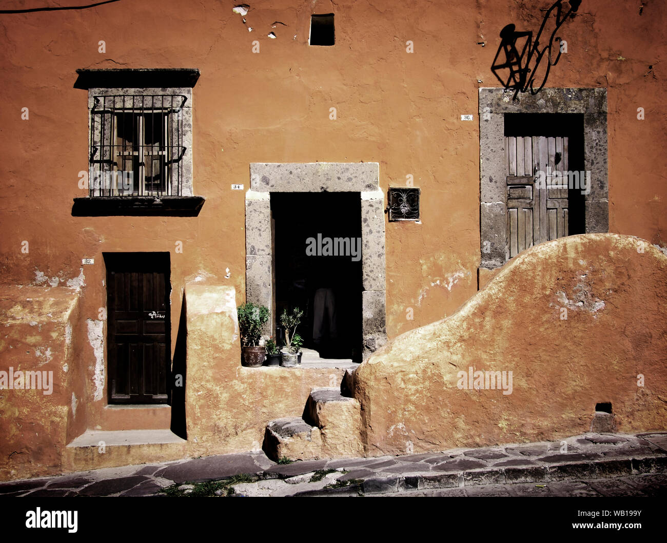 Chambre et devantures, San Miguel de Allende, Mexique Banque D'Images