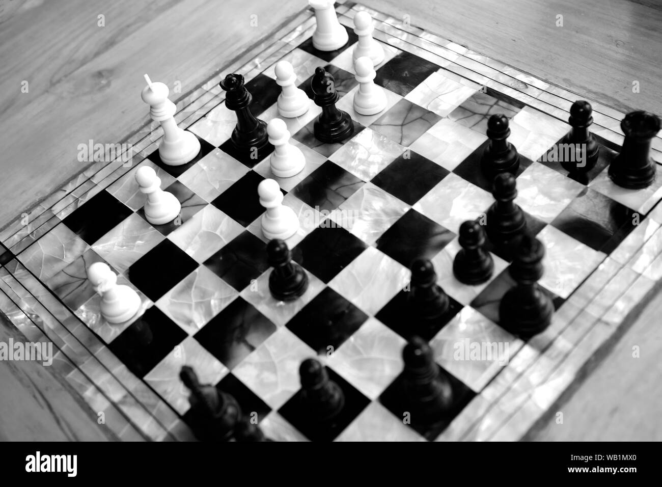 Conseil d'échecs close-up Banque D'Images