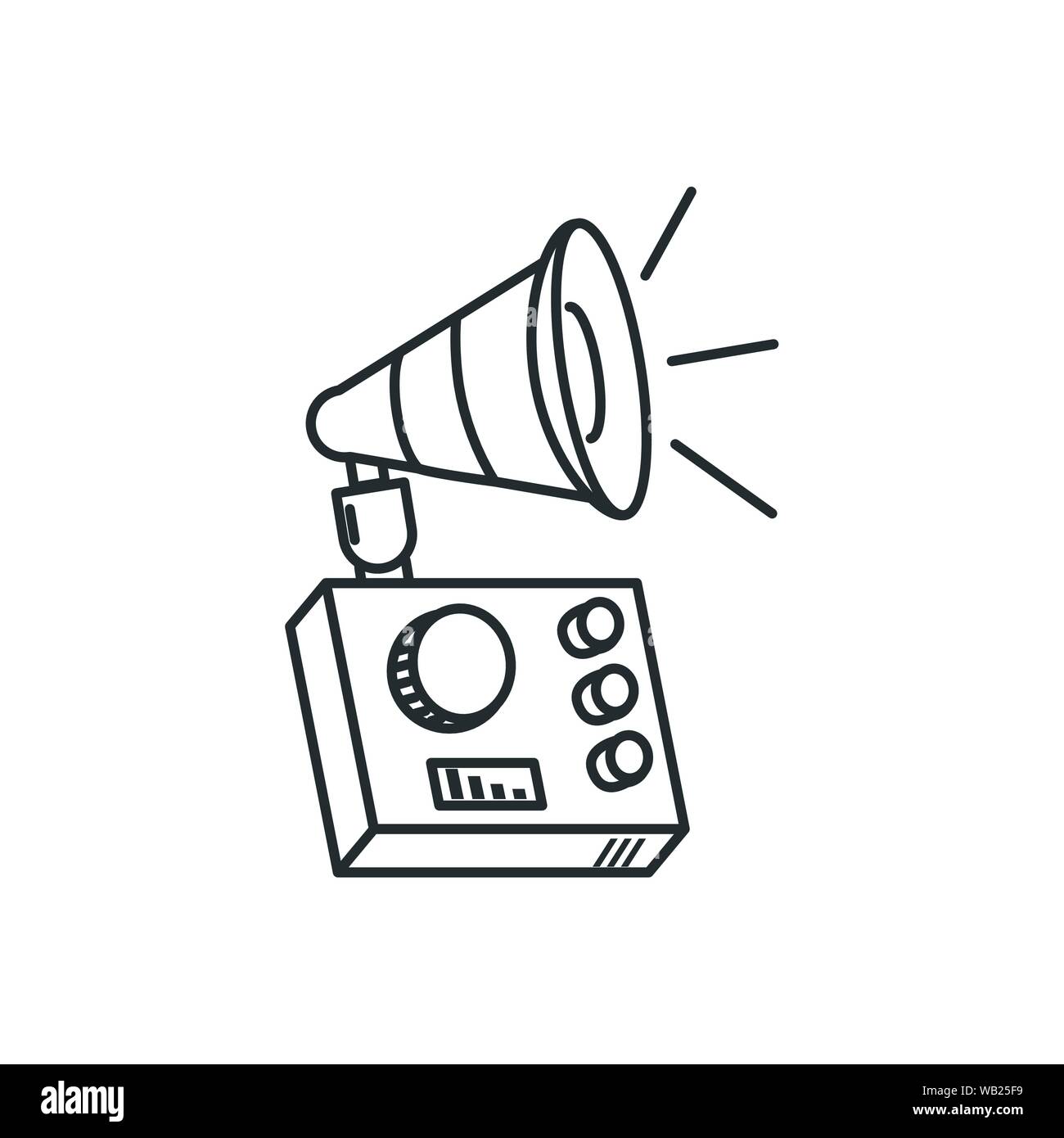 Appareil électronique console audio player vector illustration design Illustration de Vecteur