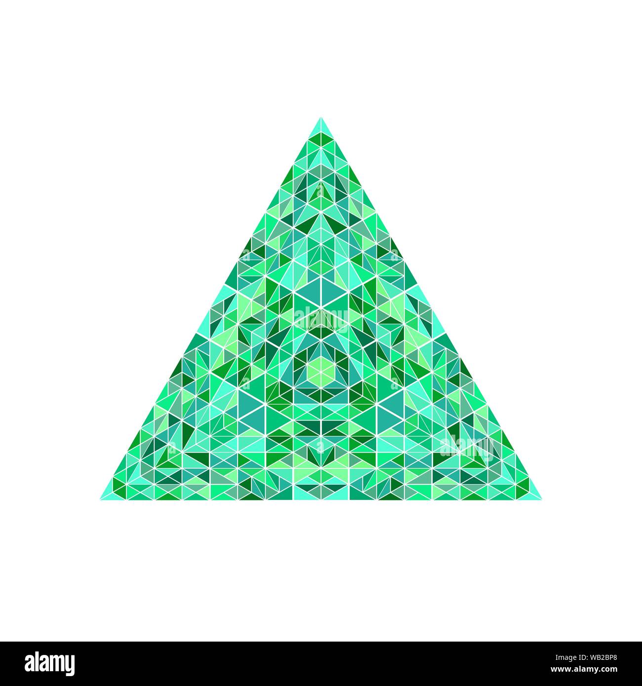 Pyramide triangulaire orné modèle logo - colourful abstract vector géométrique de l'élément de conception Illustration de Vecteur