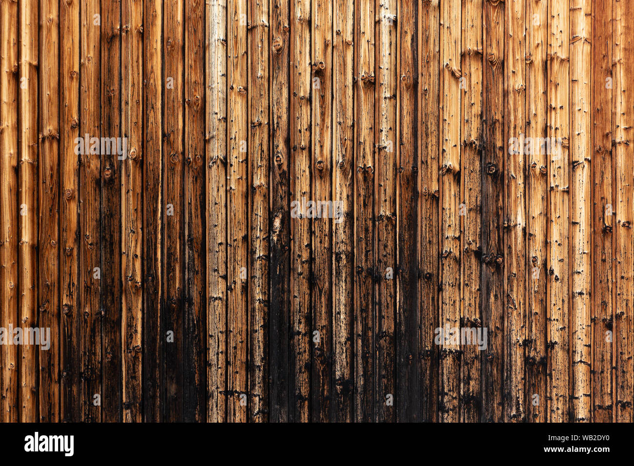 Fortement érodés, mur en bois rustique Banque D'Images