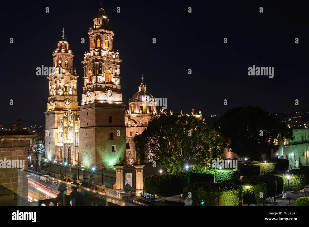 Cathédrale de Morelia, Michoacan-Mexico Banque D'Images