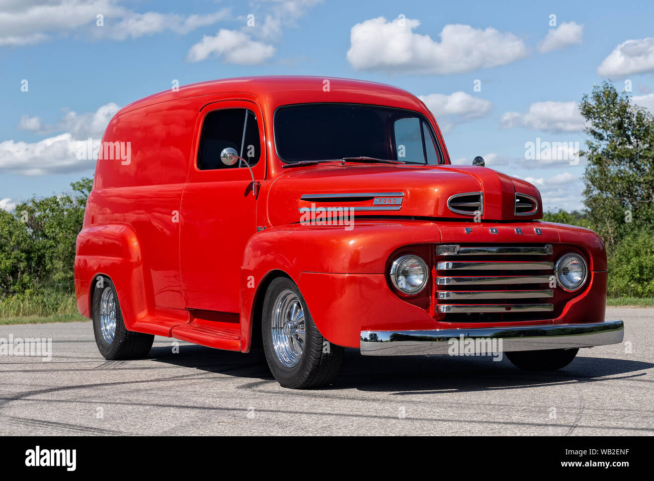 1949 Ford Custom Panel Truck Banque D'Images