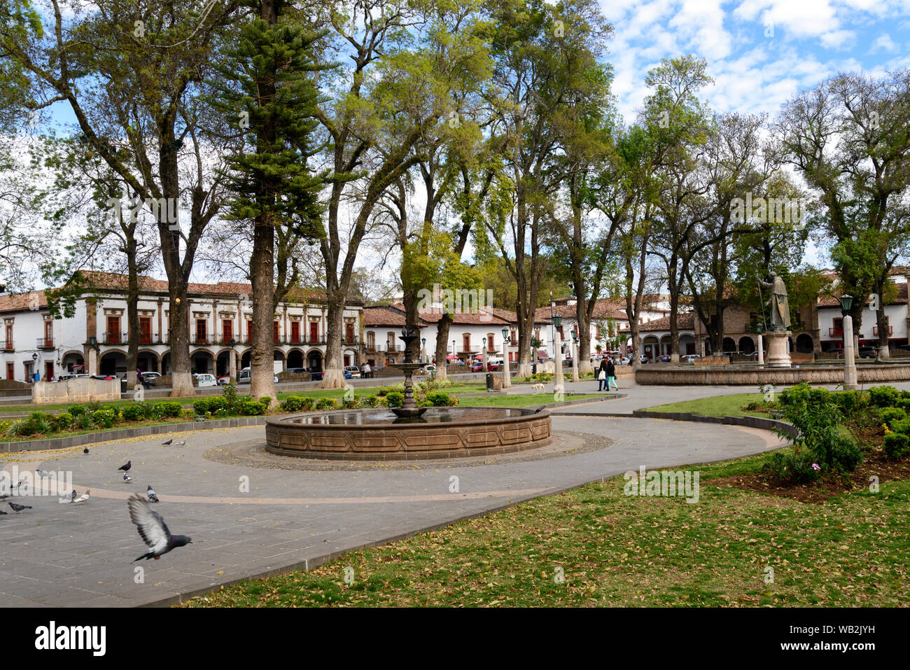 Place de la ville de Patzcuaro, Michoacan-Mexico Banque D'Images