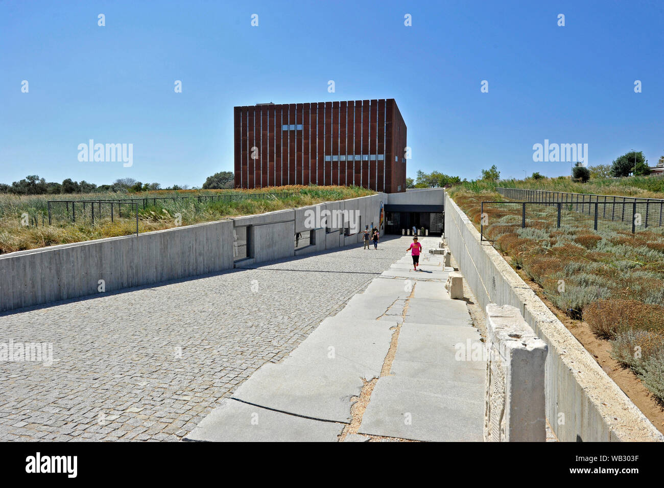 Vue extérieure du Musée de Troy, Canakkale, Turquie Banque D'Images