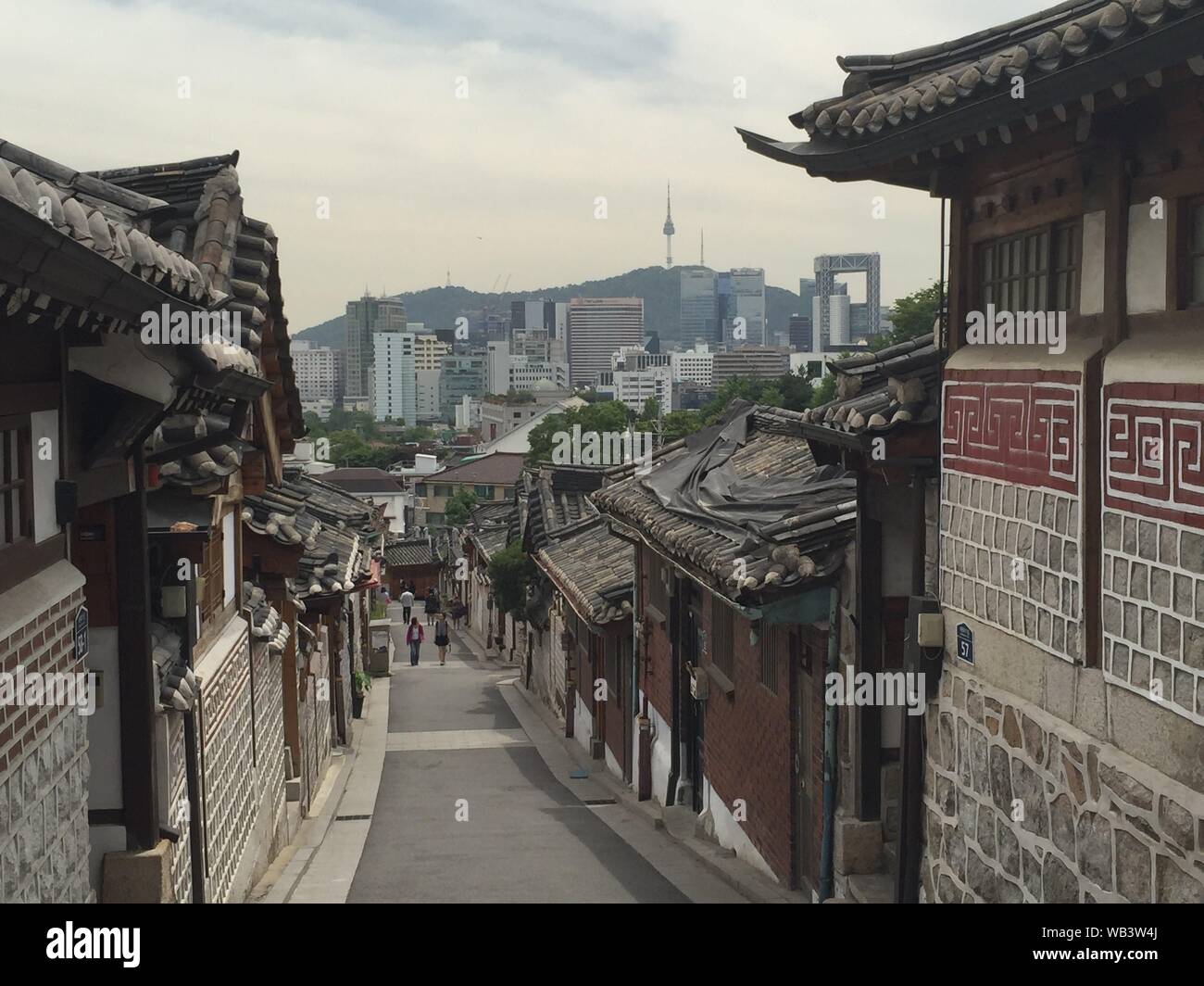 Vues de la ville de Séoul, les rues et les temples en Corée du Sud Banque D'Images