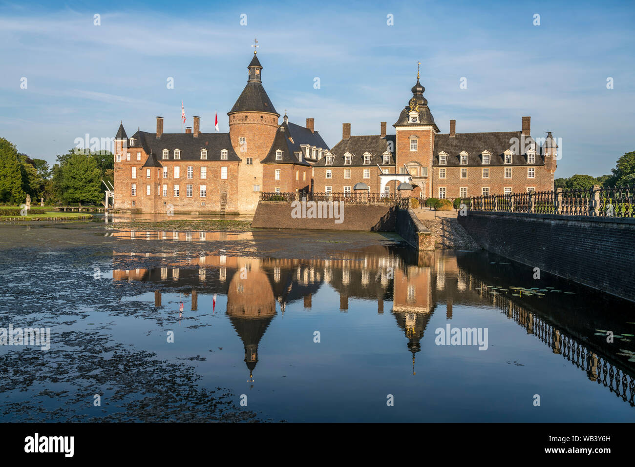 Wasserschloss Burg Anholt, Isselburg, Nordrhein-Westfalen, Deutschland | Burg Anholt, château à douves, Bocholt, Rhénanie du Nord-Westphalie, Allemagne, Europ Banque D'Images