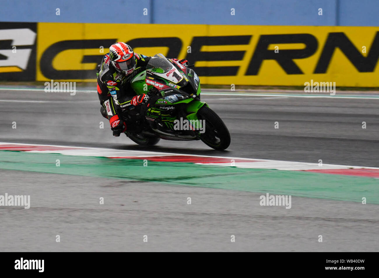 1 JONATHAN REA au cours de Rimini Riviera Pata Round7 World SBK - Race1, Misano Adriatico, Italie, 22 juin 2019, les moteurs - World SuperBike SBK Banque D'Images