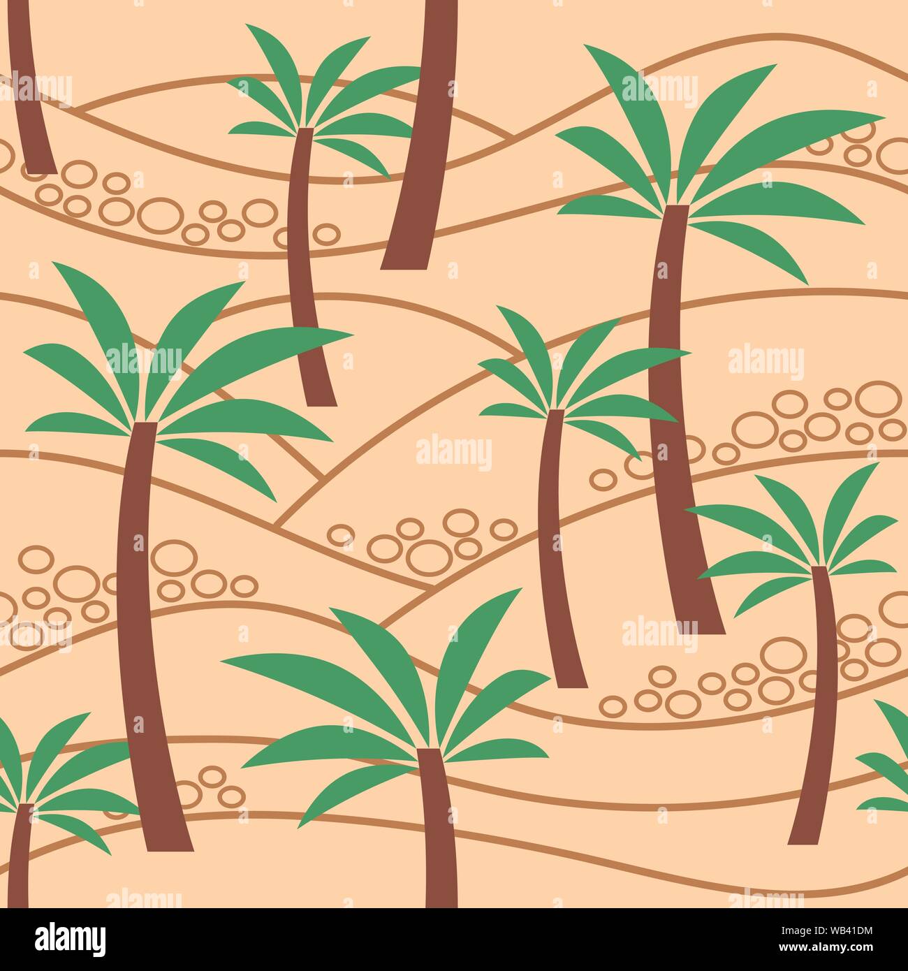 Modèle transparent avec des palmiers dans le sable. Vector EPS10. Masque de découpe appliquée. Ce modèle est disponible sous forme de nuanciers. Illustration de Vecteur