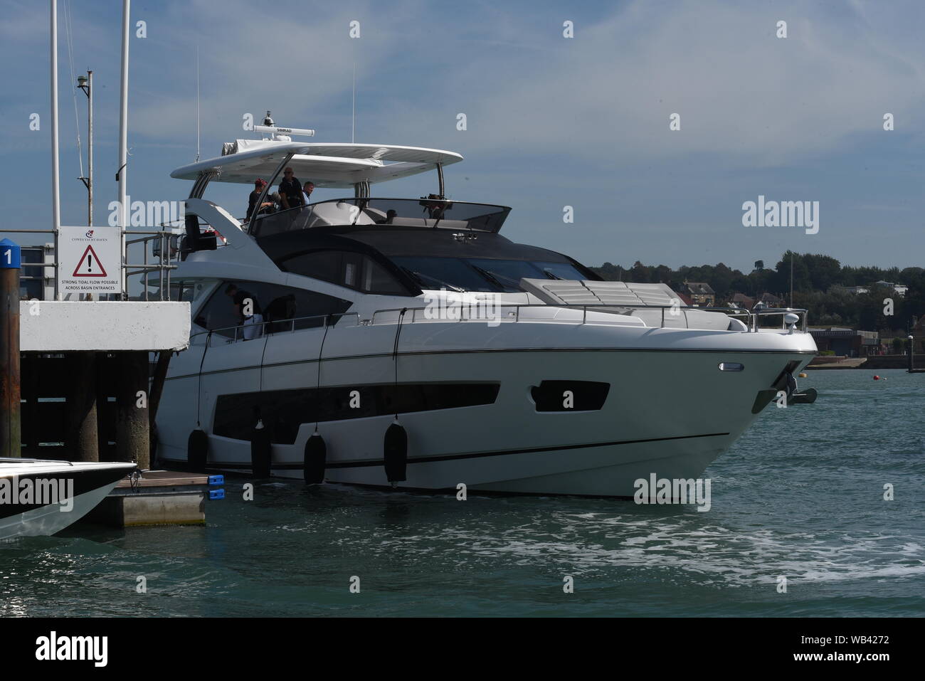 Harry Redknapp à Cowes Cowes Week-end de course de Torquay Voilier 2019 Banque D'Images