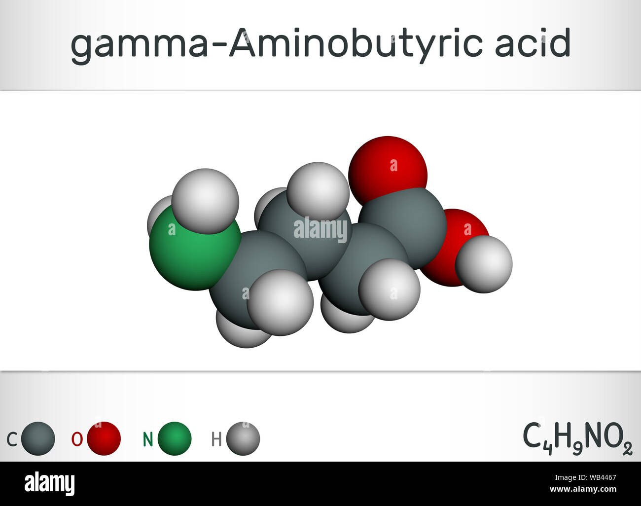 GammaAminobutyric, molécule de l'acide GABA. C'est un