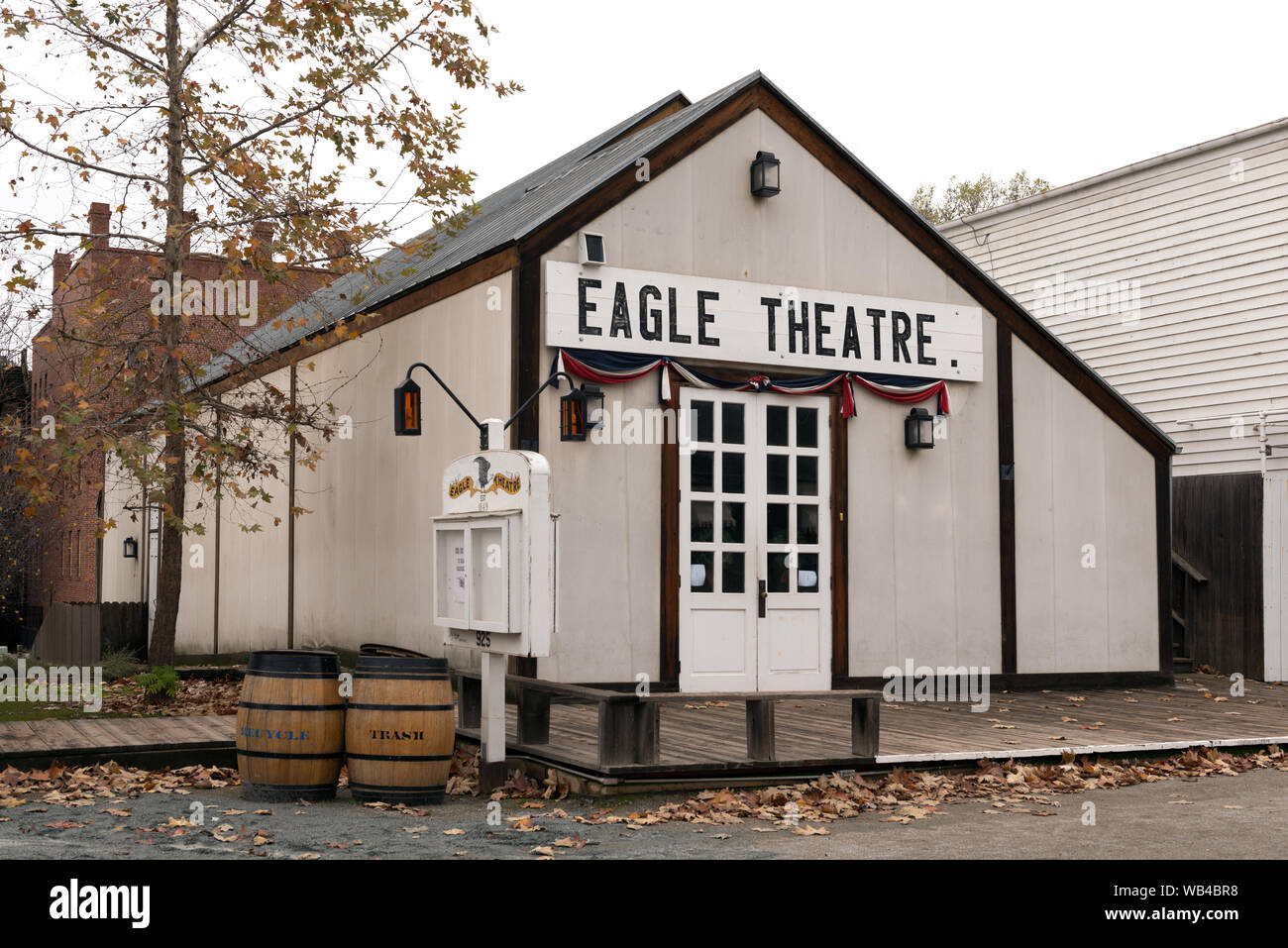 Théâtre de l'aigle dans Old Sacramento, un 28-acre National Historic Landmark District et State Historic Park le long de la rivière Sacramento dans la capitale de la Californie Banque D'Images