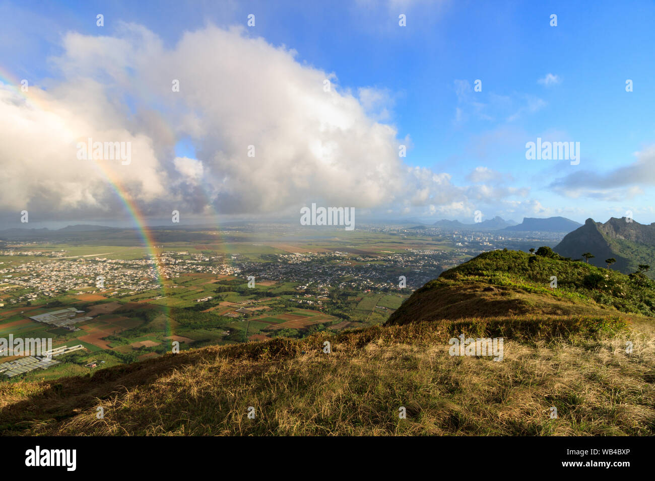 La vue depuis le pouce, l'Ile Maurice Banque D'Images