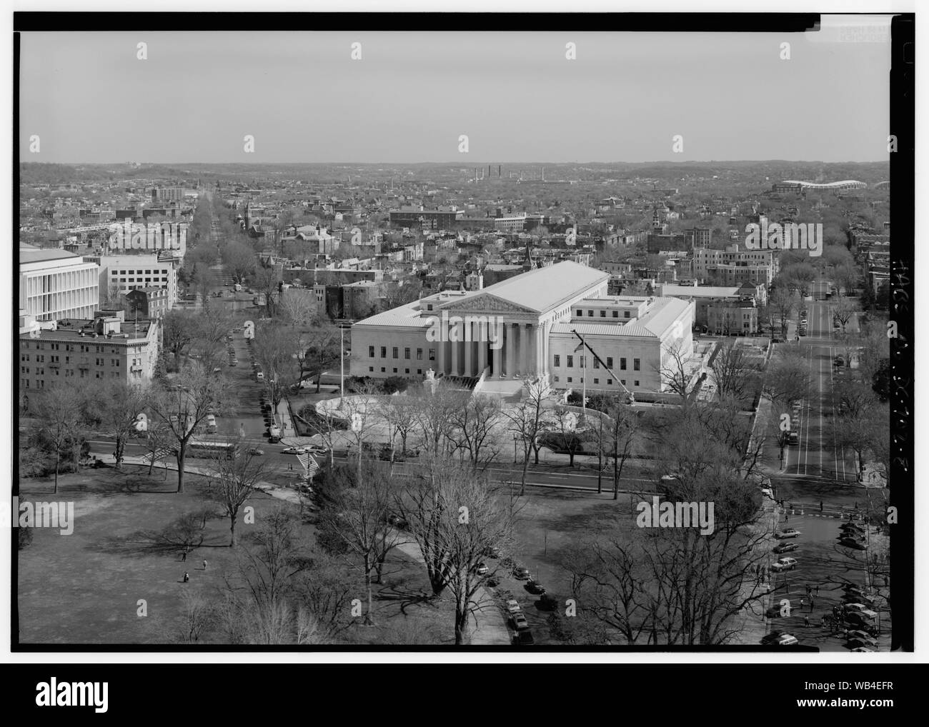 MARYLAND AVENUE ET EAST CAPITOL STREET CORRIDOR, À AU NORD-EST DU DÔME du Capitole. - ; 8. Vue aérienne de MARYLAND AVENUE ET EAST CAPITOL STREET CORRIDOR, À AU NORD-EST DU DÔME du Capitole. - Maryland Avenue, Washington, District of Columbia, DC Banque D'Images