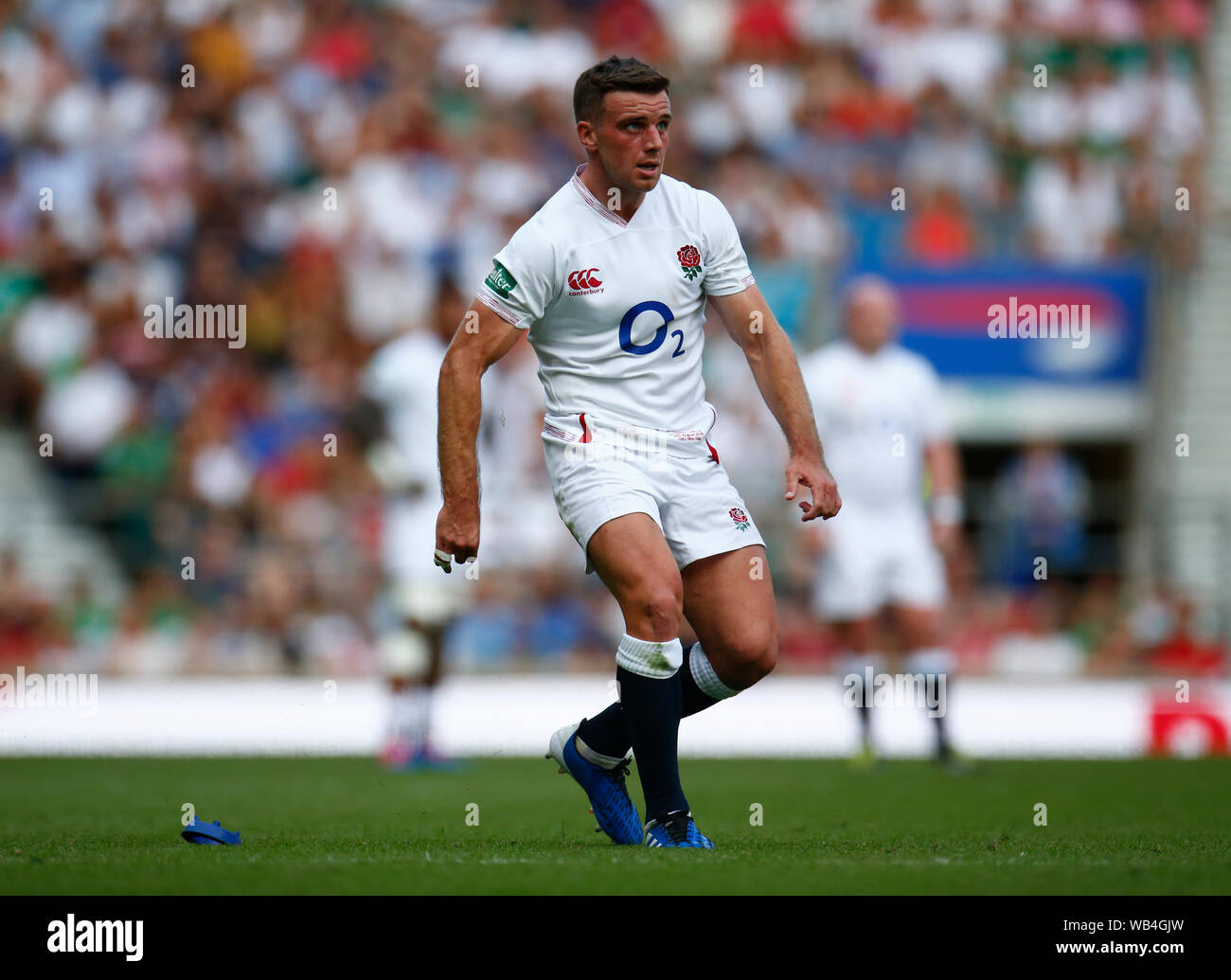 Londres, Royaume-Uni. Août 24, 2019. Londres, Angleterre. 24 AOÛT : George Ford de l'Angleterre pendant 183 International entre l'Angleterre et l'Irlande au stade de Twickenham le 24 août 2019 à Londres, en Angleterre. Action Crédit : Foto Sport/Alamy Live News Banque D'Images