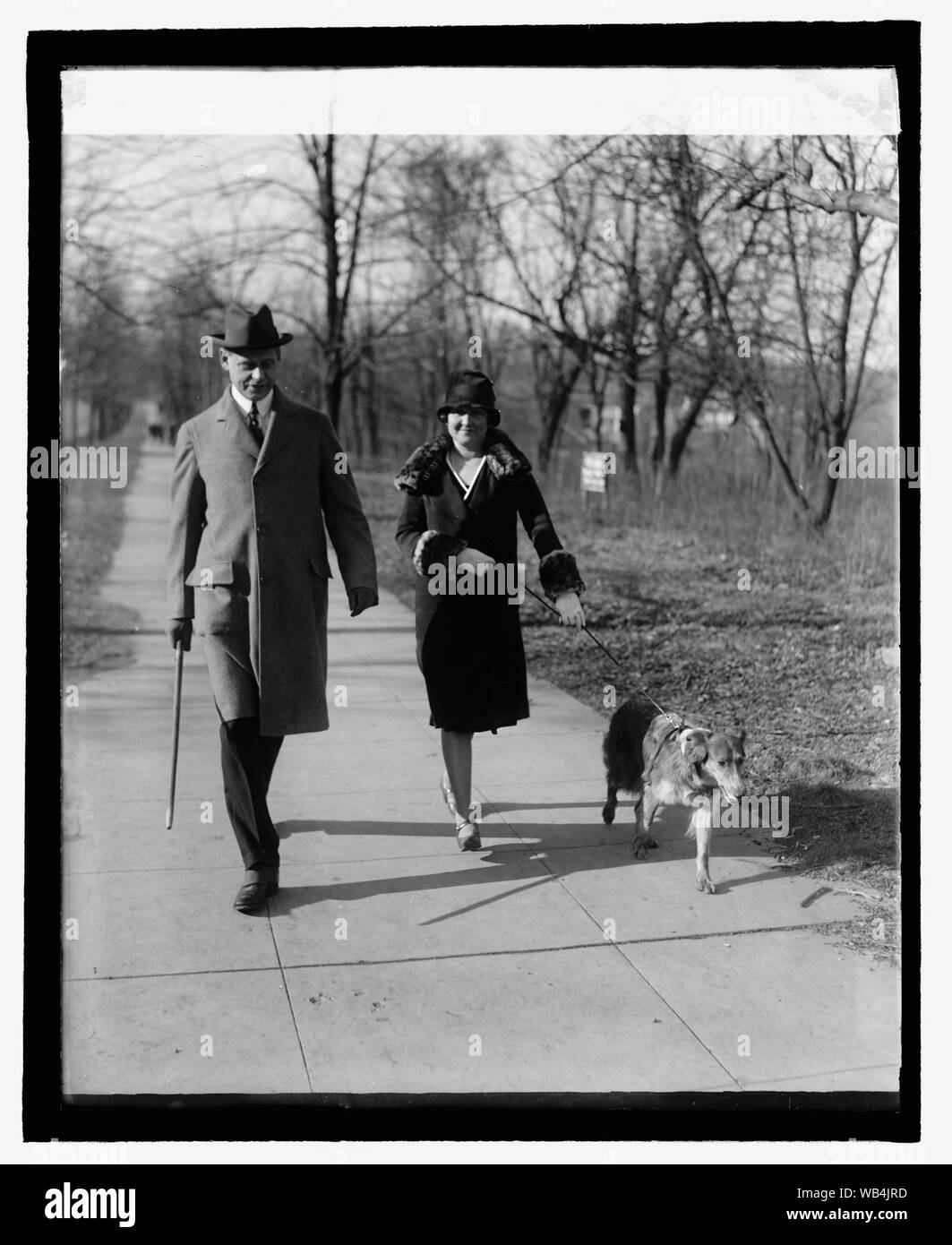 Edgar L.G. & Madame Prochnik, 2/16/27 Abstract/moyenne : 1 négatif : vitrage ; 4 x 5 in. ou moins Banque D'Images