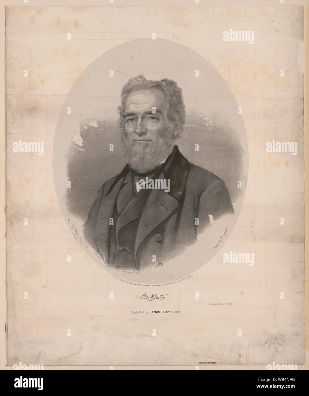 Edward Bates Banque D'Images