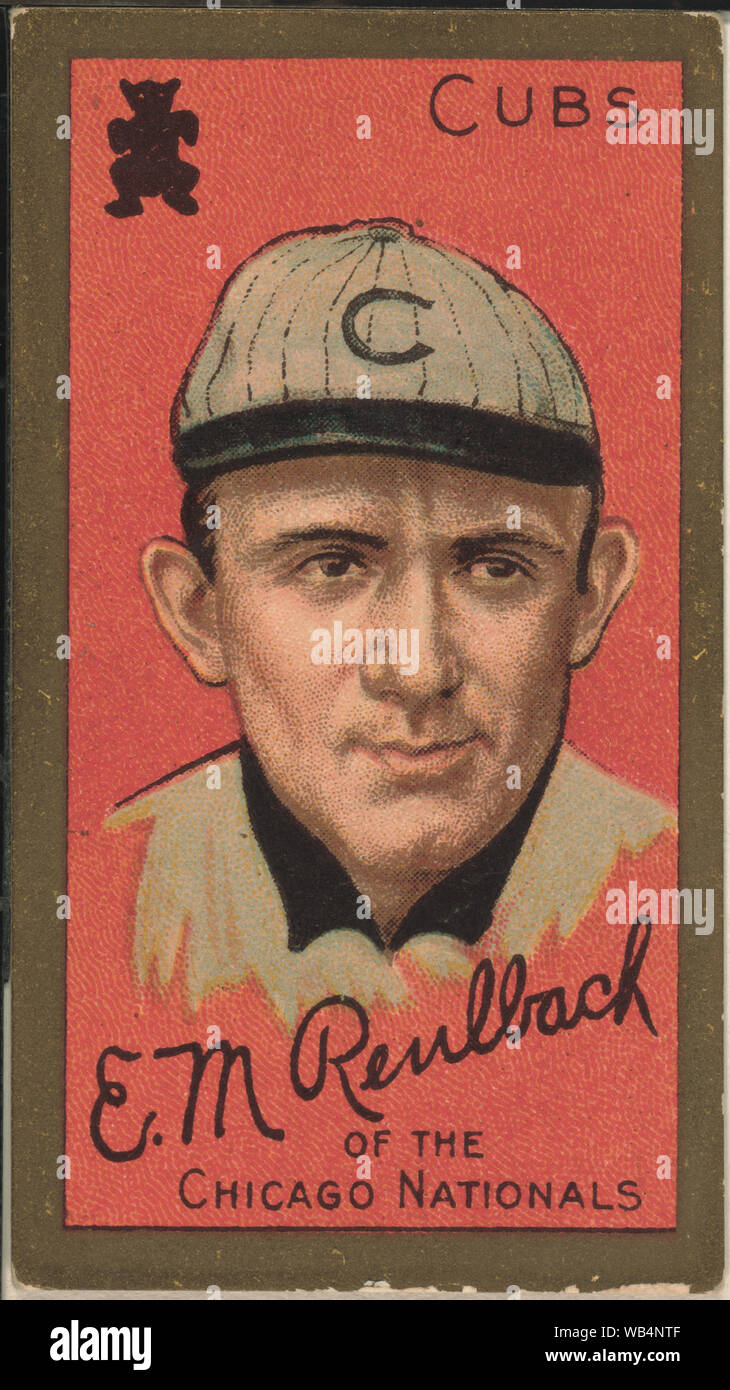 Edward M. Reulbach, Chicago Cubs, portrait carte de base-ball Abstract/medium : 1 impression photomécanique. Banque D'Images