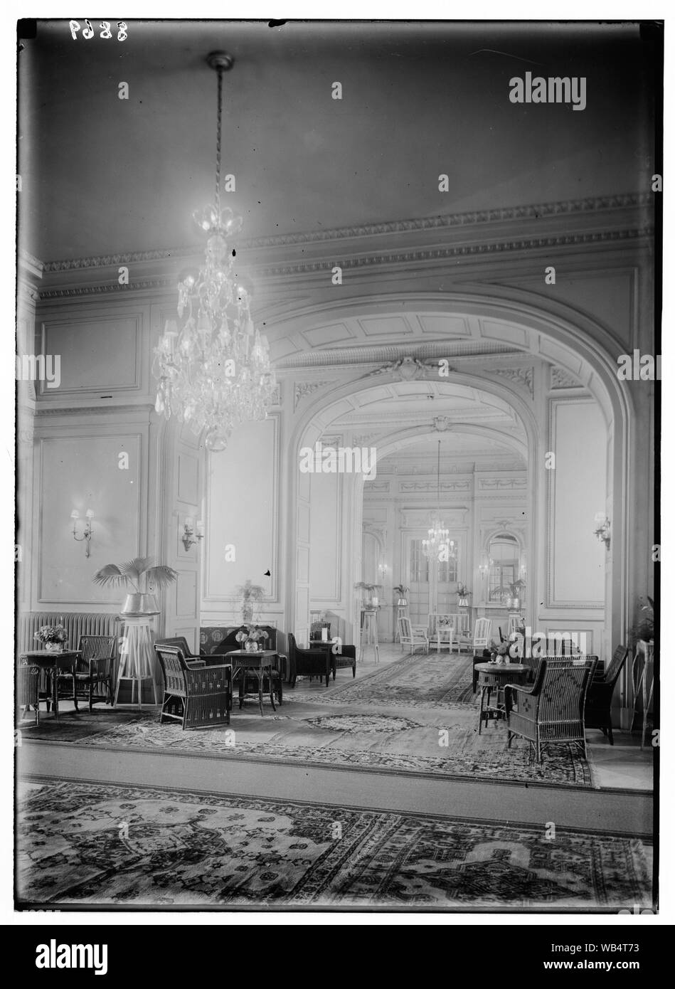 L'Égypte. Le Caire. Hôtels. Savoy Continental. Le salon Abstract/medium : G. Eric et Edith Matson Photograph Collection Banque D'Images