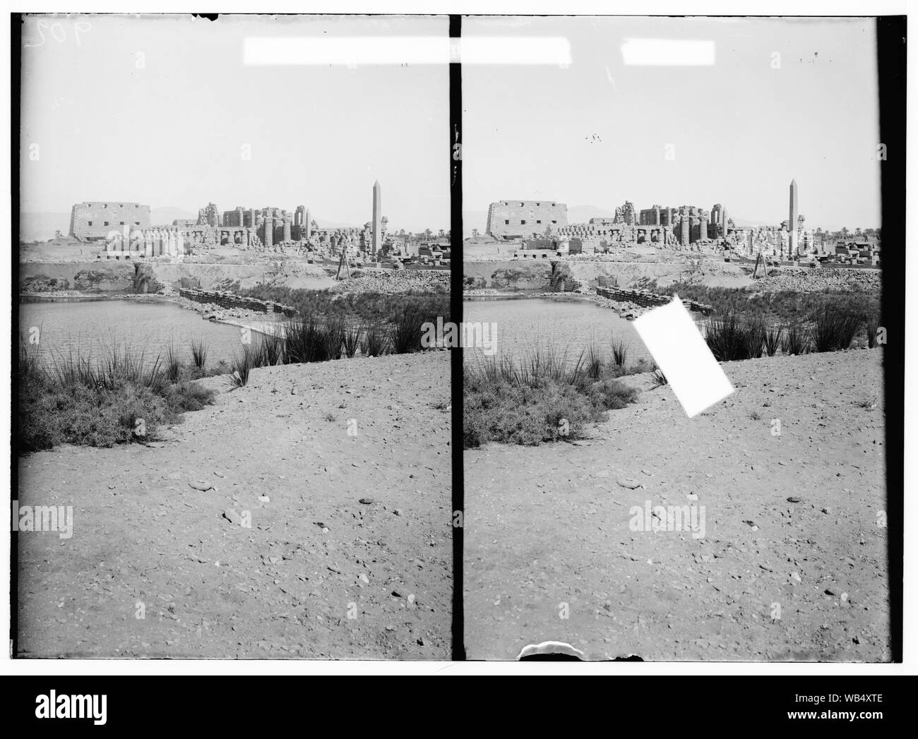 Vues égyptien ; Karnak. Vue générale des ruines de Karnak Abstract/medium : G. Eric et Edith Matson Photograph Collection Banque D'Images Vues égyptien ; Karnak. Vue générale des ruines de Karnak Abstract/medium : G. Eric et Edith Matson Photograph Collection Banque D'Images