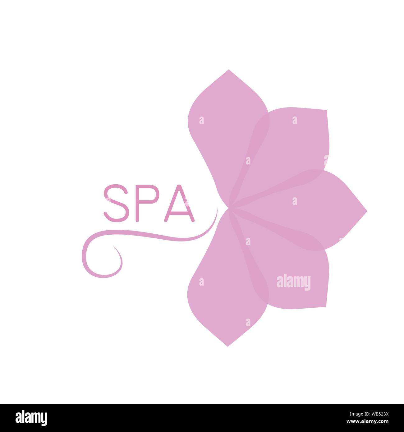 Résumé L'étiquette spa Illustration de Vecteur