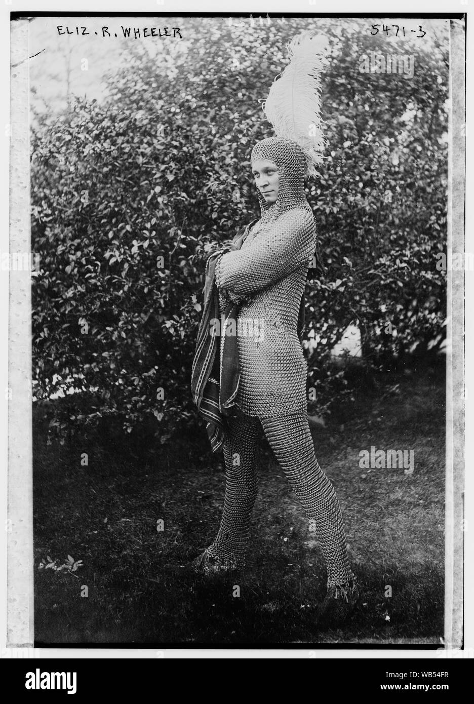 Élis. R. Wheeler [chaîne porte-mail] costume Abstract/medium : 1 négatif : vitrage ; 5 x 7 in. ou moins. Banque D'Images