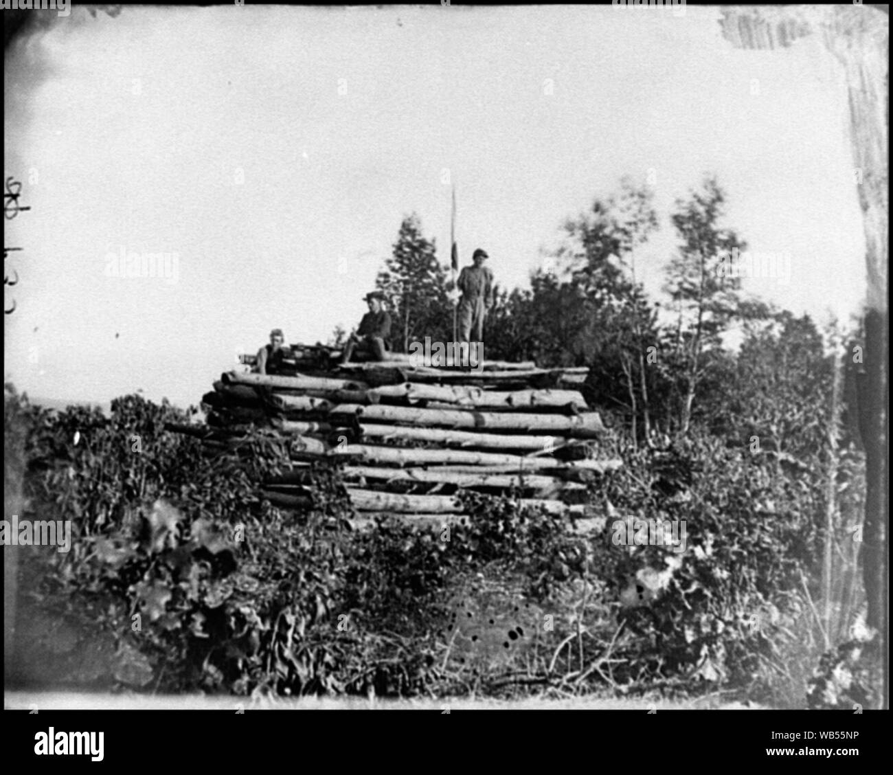 Elk Mountain, Md, tour à signaux donnant sur le champ de bataille d'Antietam Résumé : Guerre civile sélectionné des photographies, 1861-1865 Banque D'Images