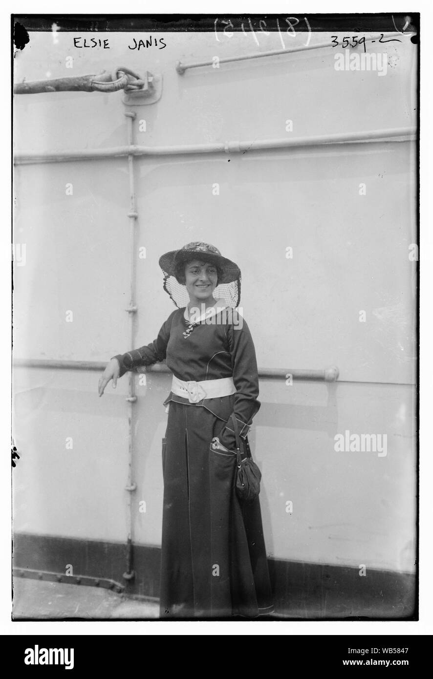 Elsie Janis Abstract/moyenne : 1 négatif : vitrage ; 5 x 7 in. ou moins. Banque D'Images Elsie Janis Abstract/moyenne : 1 négatif : vitrage ; 5 x 7 in. ou moins. Banque D'Images