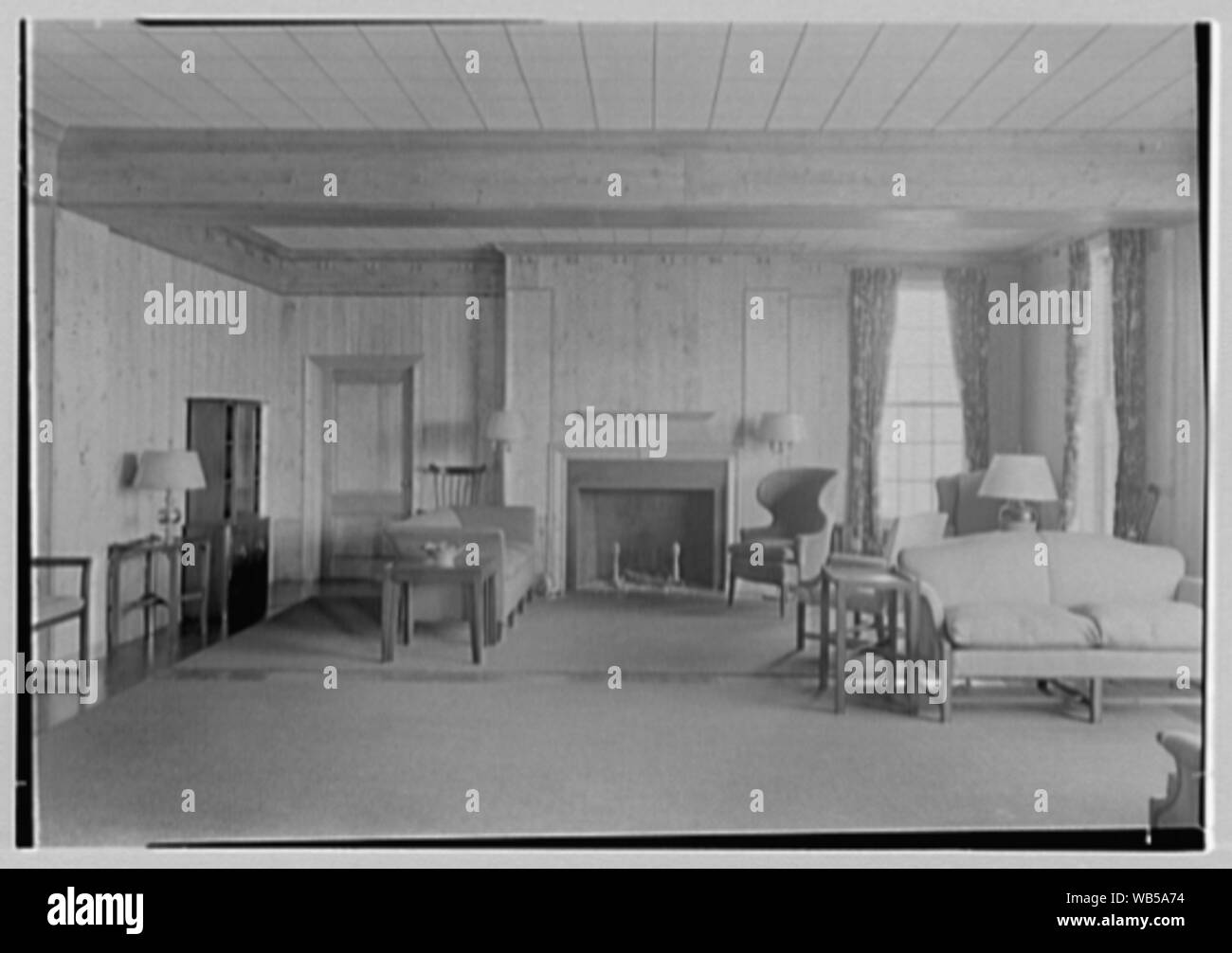 Abbaye d'Emily Hall, Mount Holyoke College, South Hadley, Massachusetts. Abstract/medium : Gottscho-Schleisner Collection Banque D'Images